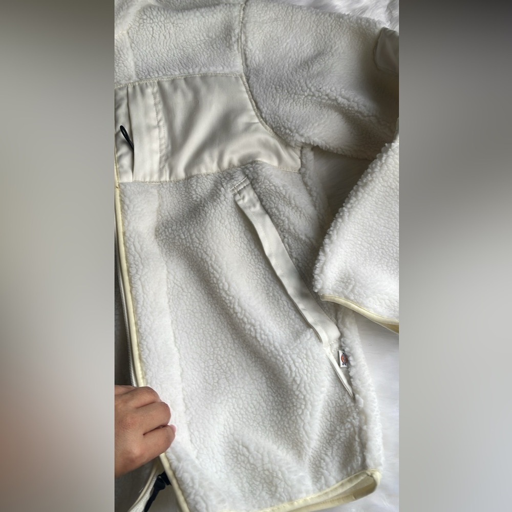 Cozy Dickiez White Sherpa Jacket
